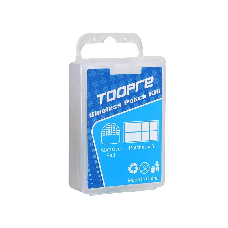 TOOPRE Bicycle Transparent Adhesive-Free Patch Kit Mountain Bike Tire Patch Film 8-Piece Quick Repair Tool Set One Box/8 Pieces