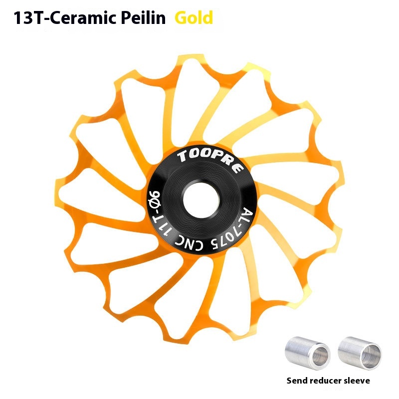 TOOPRE Mountain and Road Bike Ceramic Rear Derailleur Pulley 11T Jockey Wheel Aluminum Alloy Bearing