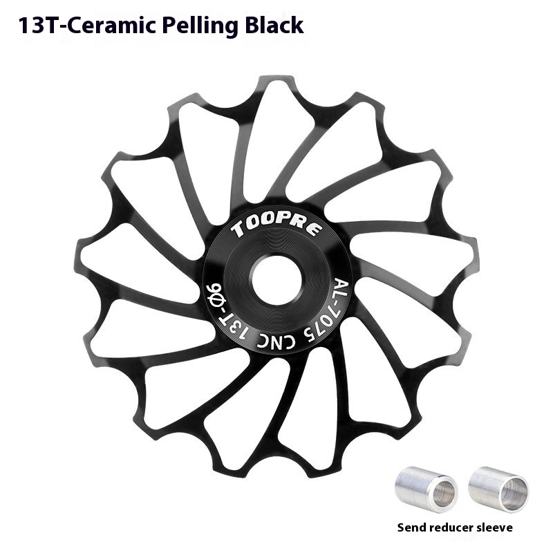 TOOPRE Mountain and Road Bike Ceramic Rear Derailleur Pulley 11T Jockey Wheel Aluminum Alloy Bearing