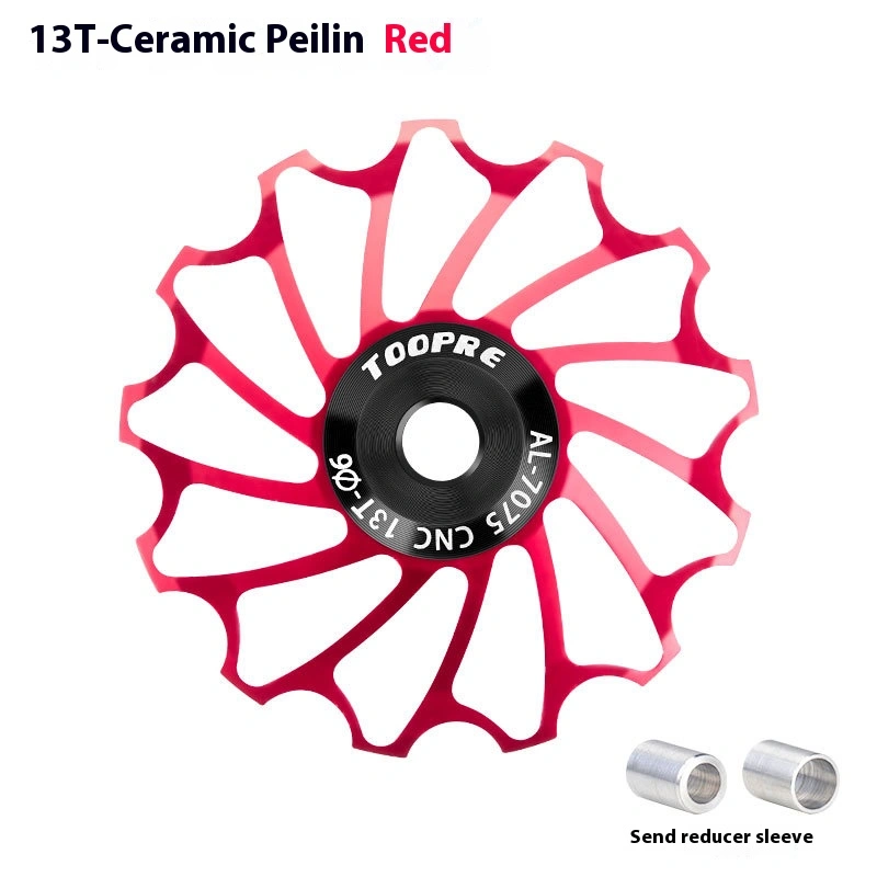 TOOPRE Mountain and Road Bike Ceramic Rear Derailleur Pulley 11T Jockey Wheel Aluminum Alloy Bearing