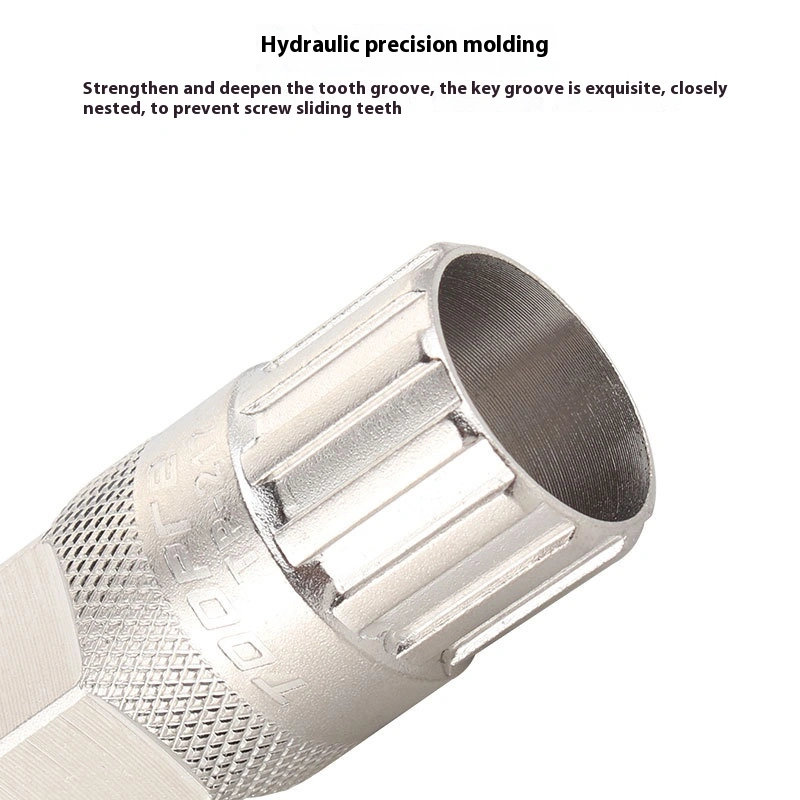 TOOPRE Mountain Bike Rotary Freewheel Removal Tool Wrench Road Bike Freewheel Gear Removal Socket