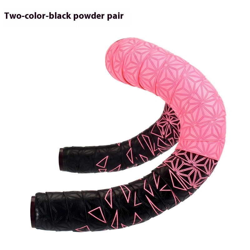 TOOPRE Chrysanthemum Pattern Road Bike Handlebar Tape Ultra-Light Fixed Gear Bicycle Strap PU Non-slip Silicone Shock Absorption Sweat Absorption