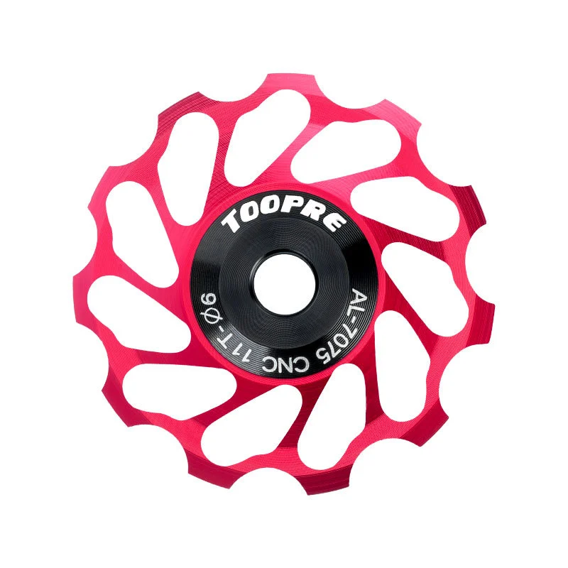 TOOPRE Mountain and Road Bike Ceramic Rear Derailleur Pulley 11T Jockey Wheel Aluminum Alloy Bearing