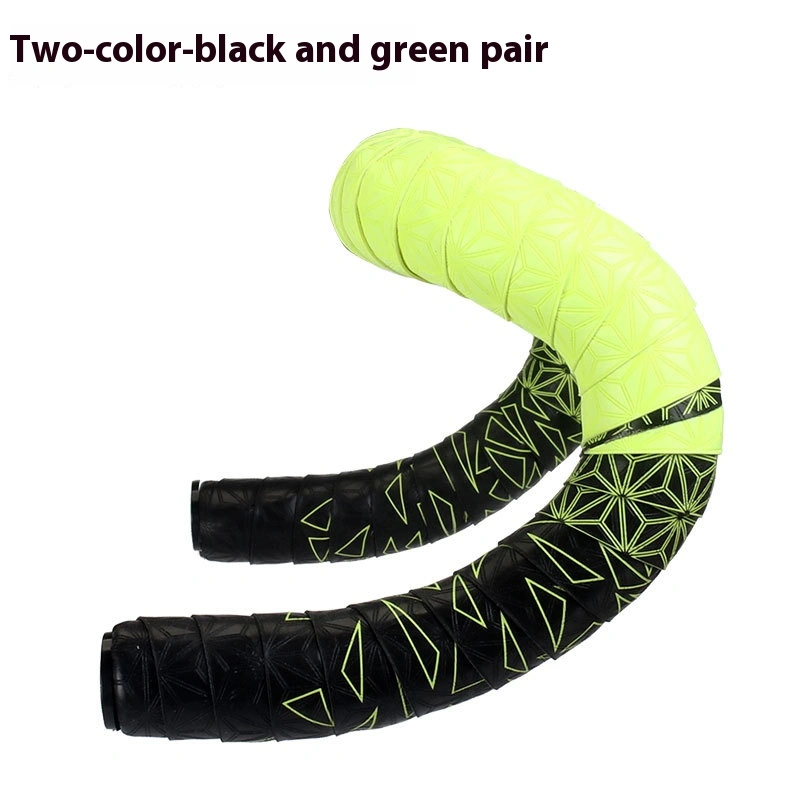 TOOPRE Chrysanthemum Pattern Road Bike Handlebar Tape Ultra-Light Fixed Gear Bicycle Strap PU Non-slip Silicone Shock Absorption Sweat Absorption