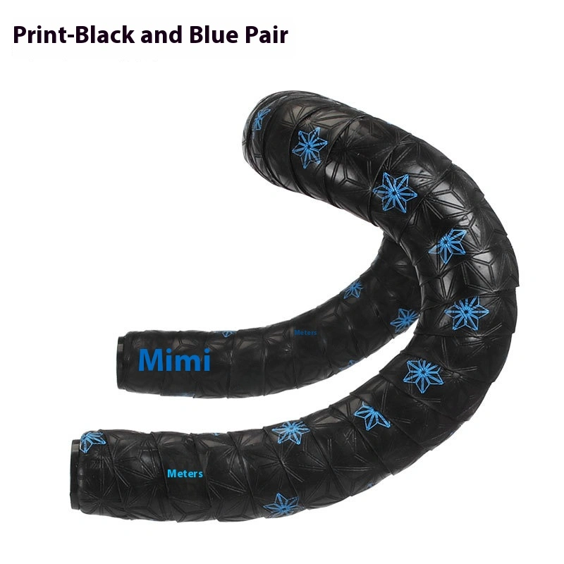 TOOPRE Chrysanthemum Pattern Road Bike Handlebar Tape Ultra-Light Fixed Gear Bicycle Strap PU Non-slip Silicone Shock Absorption Sweat Absorption