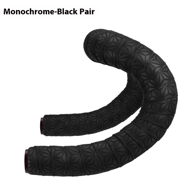 TOOPRE Chrysanthemum Pattern Road Bike Handlebar Tape Ultra-Light Fixed Gear Bicycle Strap PU Non-slip Silicone Shock Absorption Sweat Absorption
