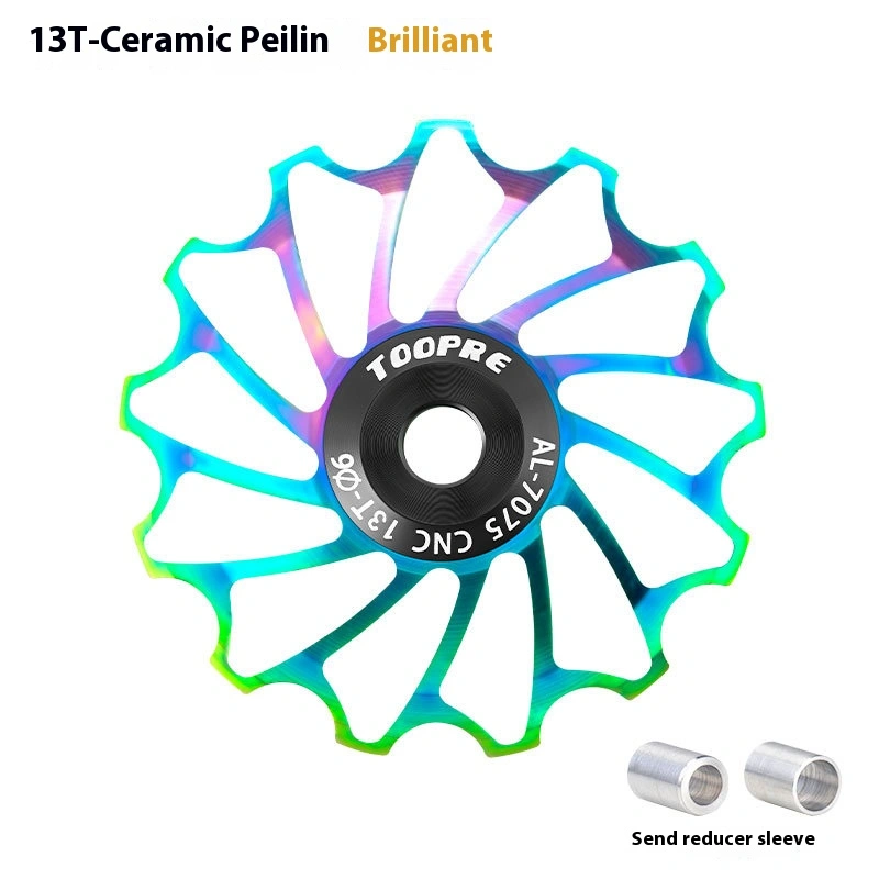 TOOPRE Mountain and Road Bike Ceramic Rear Derailleur Pulley 11T Jockey Wheel Aluminum Alloy Bearing
