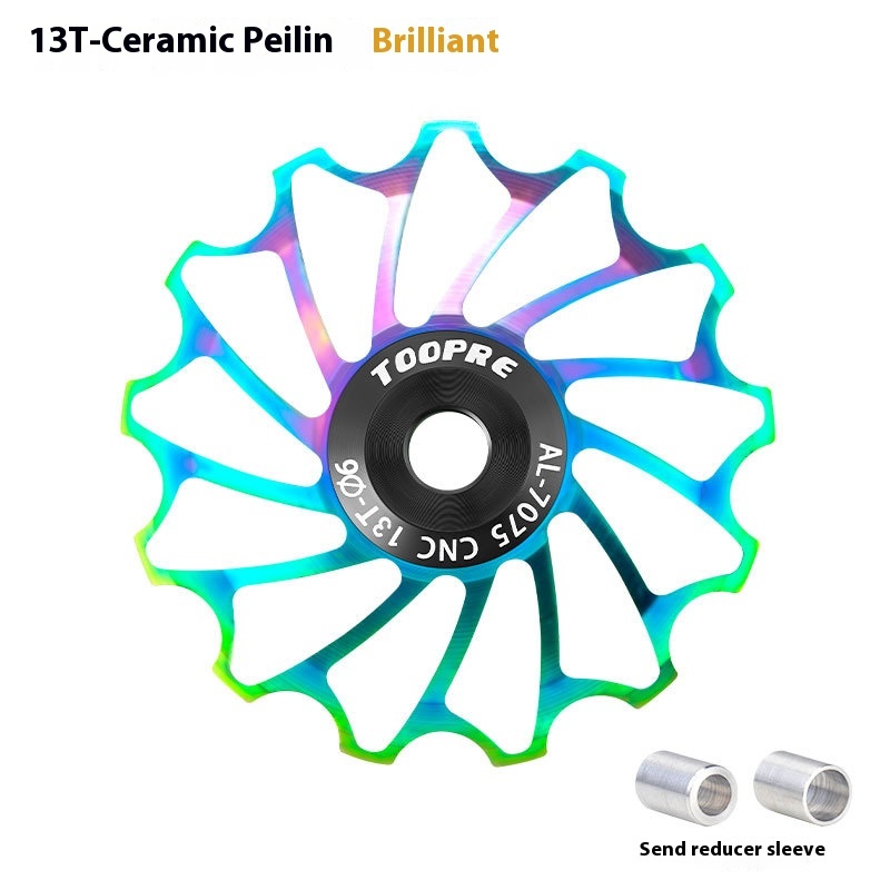 TOOPRE Mountain and Road Bike Ceramic Rear Derailleur Pulley 11T Jockey Wheel Aluminum Alloy Bearing