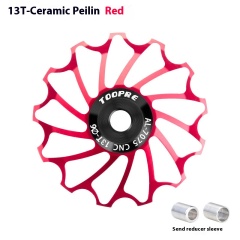 13T Ceramic Jockey Wheel (Red)