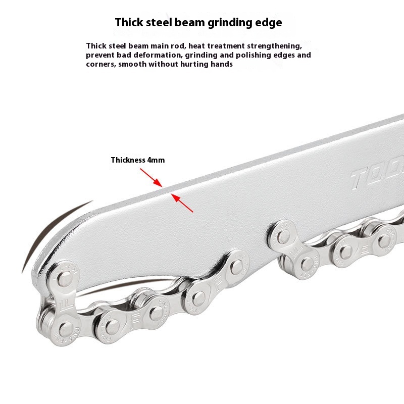 TOOPRE Mountain Bike Cassette Wrench Bicycle Cassette Freewheel Removal Tool Freehub Maintenance Wrench