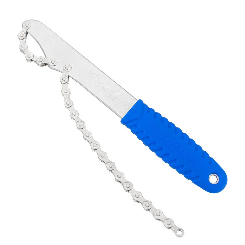 TOOPRE Mountain Bike Cassette Wrench Bicycle Cassette Freewheel Removal Tool Freehub Maintenance Wrench