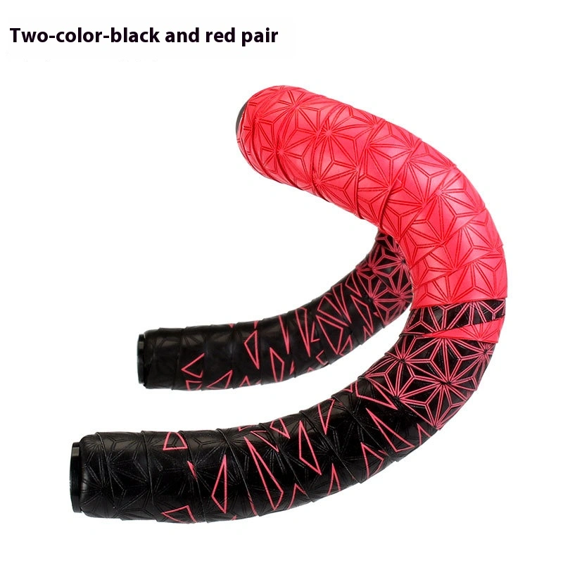 TOOPRE Chrysanthemum Pattern Road Bike Handlebar Tape Ultra-Light Fixed Gear Bicycle Strap PU Non-slip Silicone Shock Absorption Sweat Absorption