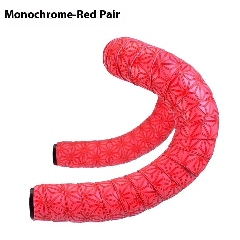 TOOPRE Chrysanthemum Pattern Road Bike Handlebar Tape Ultra-Light Fixed Gear Bicycle Strap PU Non-slip Silicone Shock Absorption Sweat Absorption