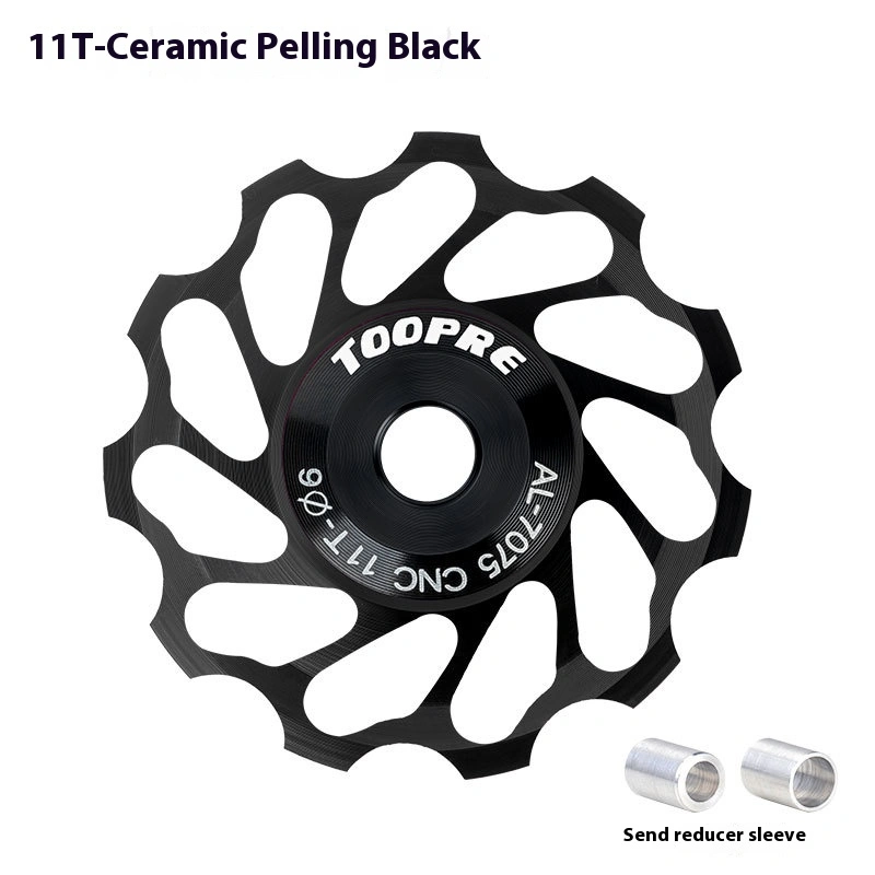 TOOPRE Mountain and Road Bike Ceramic Rear Derailleur Pulley 11T Jockey Wheel Aluminum Alloy Bearing