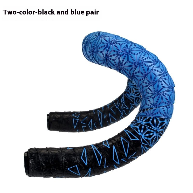TOOPRE Chrysanthemum Pattern Road Bike Handlebar Tape Ultra-Light Fixed Gear Bicycle Strap PU Non-slip Silicone Shock Absorption Sweat Absorption