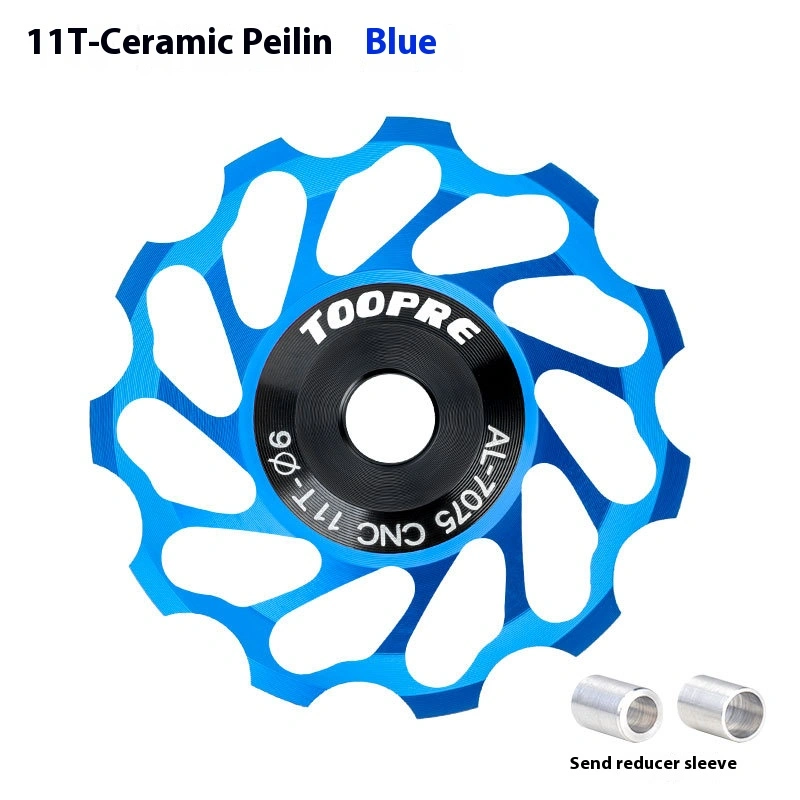TOOPRE Mountain and Road Bike Ceramic Rear Derailleur Pulley 11T Jockey Wheel Aluminum Alloy Bearing