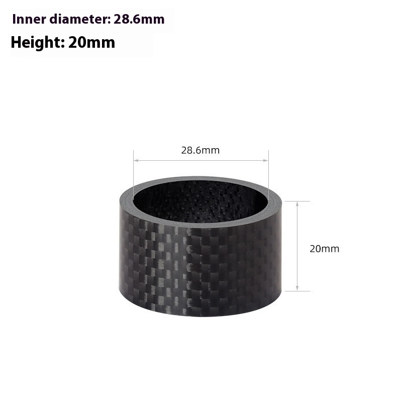 TOOPRE Mountain Bike Stem washers Carbon Fiber Road Bicycle Front Fork headset Set Tube Washer 28.6mm Spacer Ring