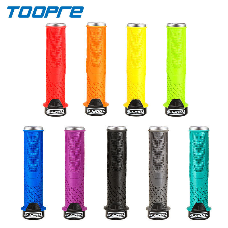 TOOPRE Bicycle Handlebar Grips Mountain Bike Anti-Slip Rubber Grips Lock-On Universal Foldable Bike Handlebar Grips