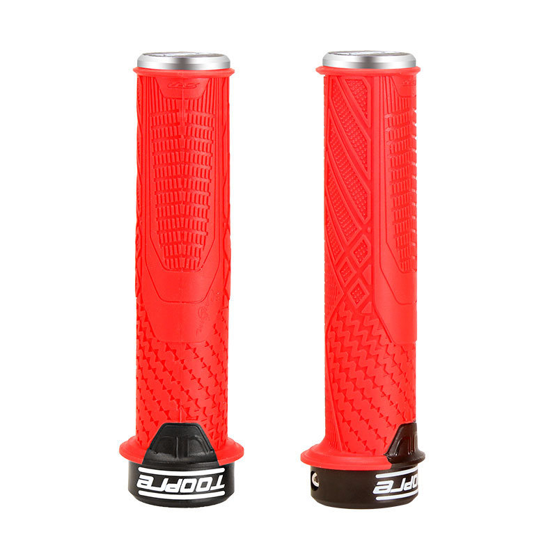 TOOPRE Bicycle Handlebar Grips Mountain Bike Anti-Slip Rubber Grips Lock-On Universal Foldable Bike Handlebar Grips