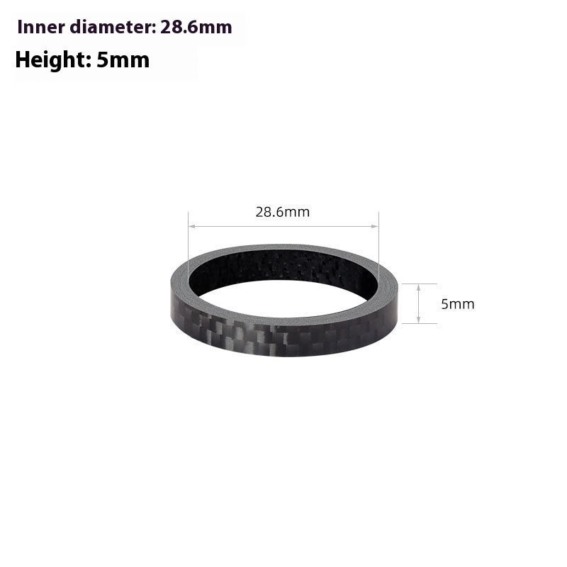 TOOPRE Mountain Bike Stem washers Carbon Fiber Road Bicycle Front Fork headset Set Tube Washer 28.6mm Spacer Ring