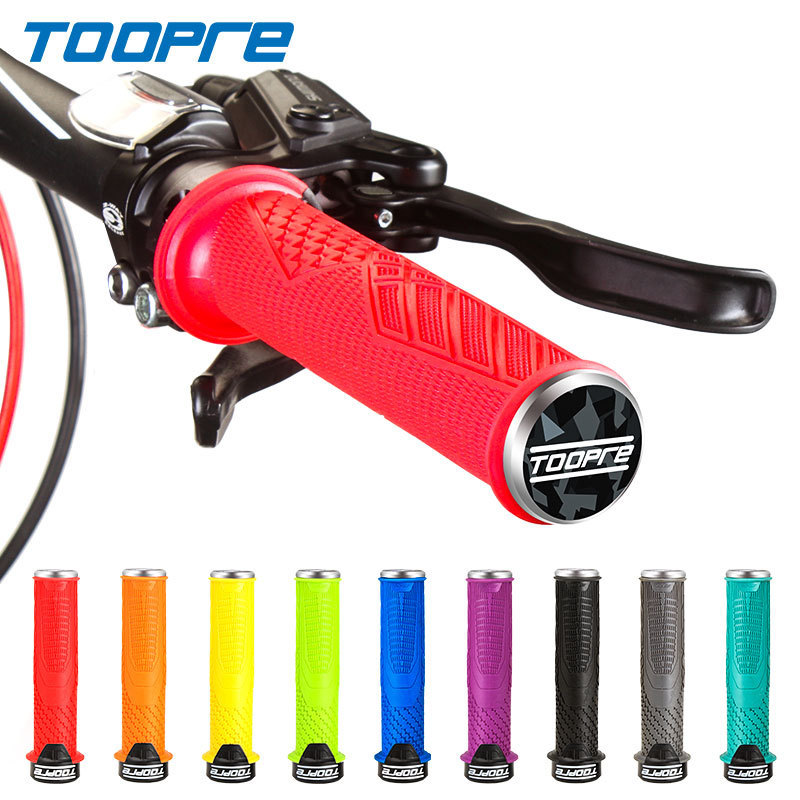 TOOPRE Bicycle Handlebar Grips Mountain Bike Anti-Slip Rubber Grips Lock-On Universal Foldable Bike Handlebar Grips