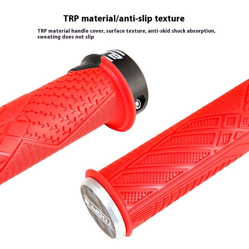 TOOPRE Bicycle Handlebar Grips Mountain Bike Anti-Slip Rubber Grips Lock-On Universal Foldable Bike Handlebar Grips