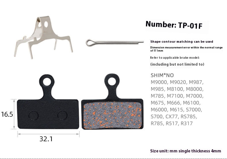TOOPRE MTB Bicycle Hydraulic Disc Brake Pads For b01s for Shimano for SRAM for AVID HAYES for Magura ZOOM Cycling Bike