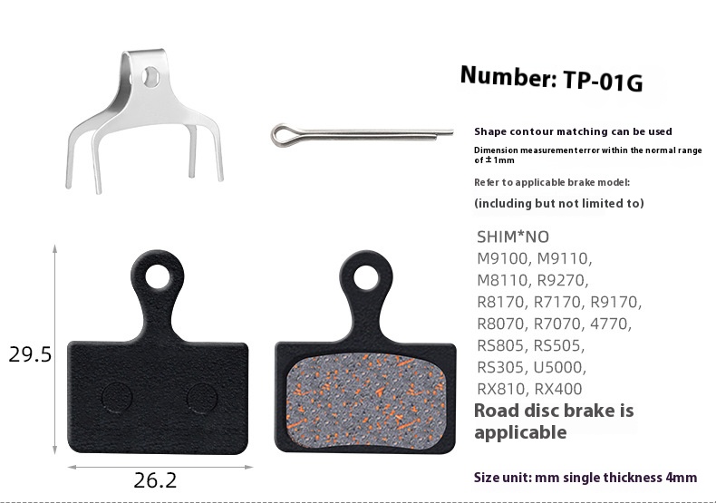 TOOPRE MTB Bicycle Hydraulic Disc Brake Pads For b01s for Shimano for SRAM for AVID HAYES for Magura ZOOM Cycling Bike