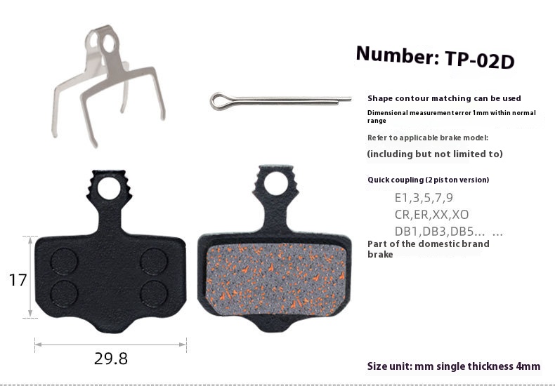 TOOPRE MTB Bicycle Hydraulic Disc Brake Pads For b01s for Shimano for SRAM for AVID HAYES for Magura ZOOM Cycling Bike