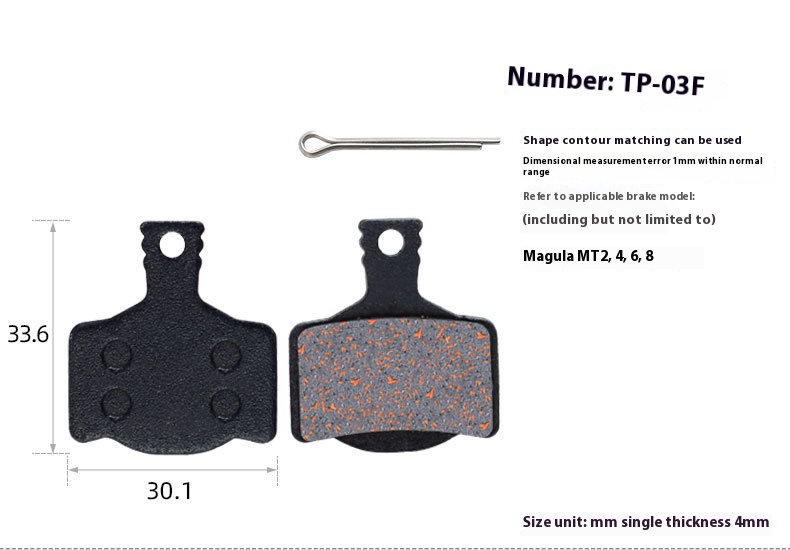 TOOPRE MTB Bicycle Hydraulic Disc Brake Pads For b01s for Shimano for SRAM for AVID HAYES for Magura ZOOM Cycling Bike