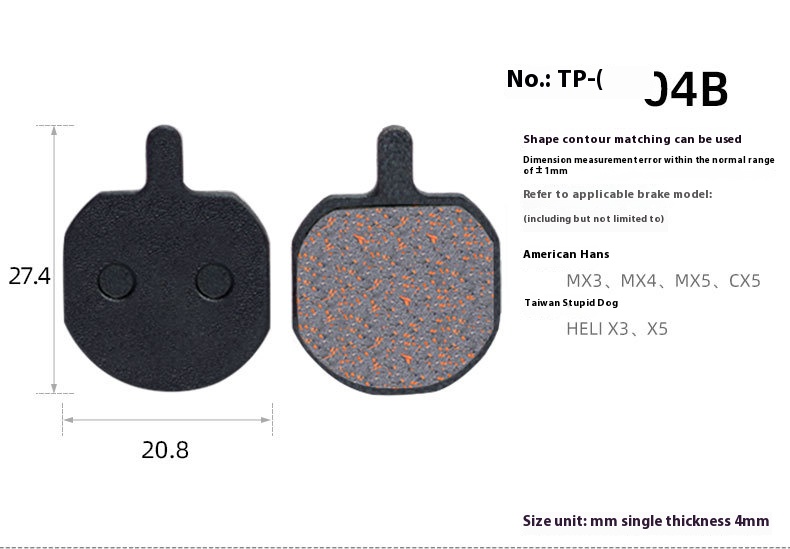 TOOPRE MTB Bicycle Hydraulic Disc Brake Pads For b01s for Shimano for SRAM for AVID HAYES for Magura ZOOM Cycling Bike