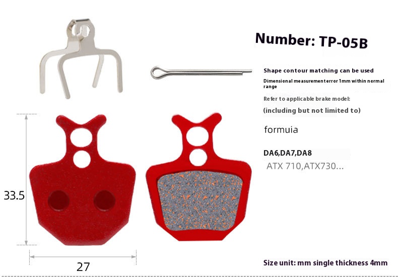 TOOPRE MTB Bicycle Hydraulic Disc Brake Pads For b01s for Shimano for SRAM for AVID HAYES for Magura ZOOM Cycling Bike