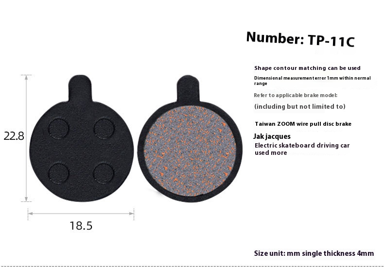 TOOPRE MTB Bicycle Hydraulic Disc Brake Pads For b01s for Shimano for SRAM for AVID HAYES for Magura ZOOM Cycling Bike