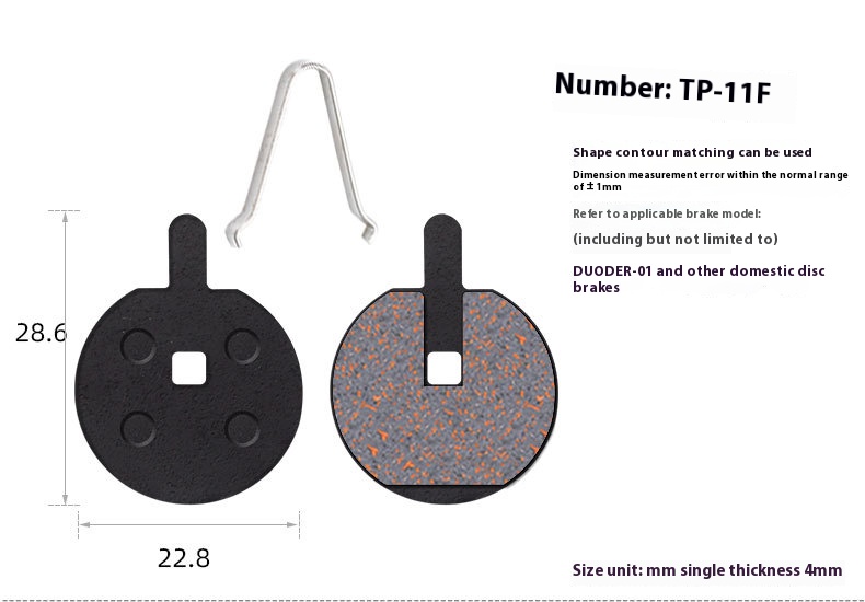 TOOPRE MTB Bicycle Hydraulic Disc Brake Pads For b01s for Shimano for SRAM for AVID HAYES for Magura ZOOM Cycling Bike