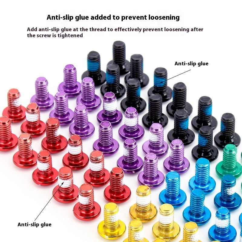 TOOPRE Colorful Mountain Bike Disc Rotor Bolts Bicycle T25 Torx Disc Brake Rotor Fixing Screws