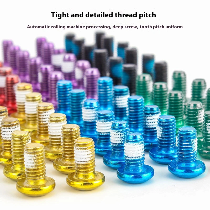 TOOPRE Colorful Mountain Bike Disc Rotor Bolts Bicycle T25 Torx Disc Brake Rotor Fixing Screws