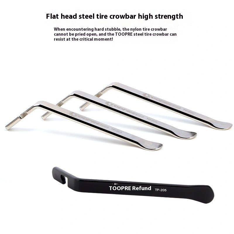 TOOPRE Bicycle Tire Lever Mountain Bike Metal Tire Lever Tool Stainless Steel Tire Removal and Installation Tool