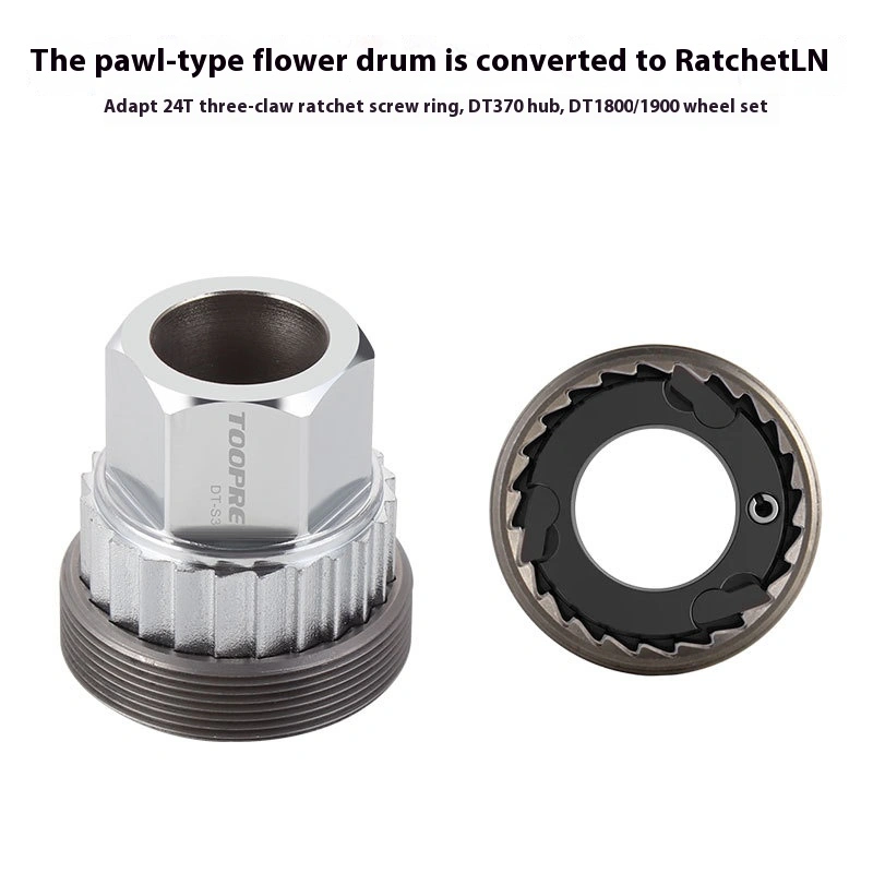 TOOPRE 24T Three-Pawl Ratchet Removal Tool for DT370 Hub Thread Ring Installation for 1800/1900 Wheelsets