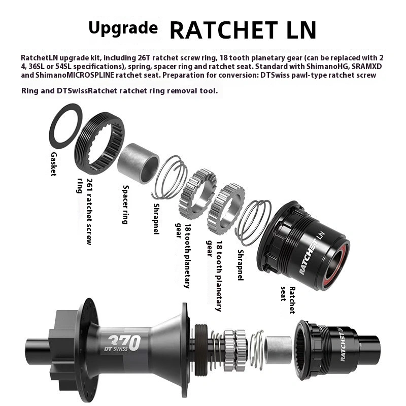 TOOPRE 24T Three-Pawl Ratchet Removal Tool for DT370 Hub Thread Ring Installation for 1800/1900 Wheelsets
