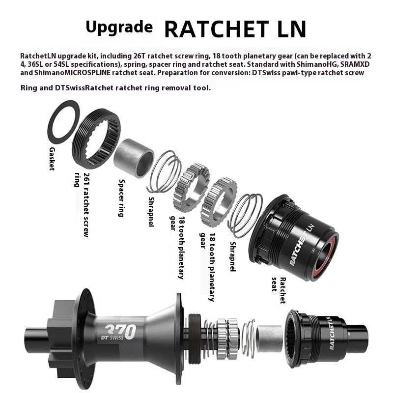 TOOPRE 24T Three-Pawl Ratchet Removal Tool for DT370 Hub Thread Ring Installation for 1800/1900 Wheelsets