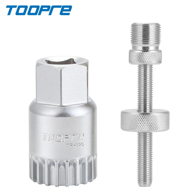 TOOPRE Bicycle Bottom Bracket Tool Mountain Bike Square Taper Crank Arm Removal Installation Wrench