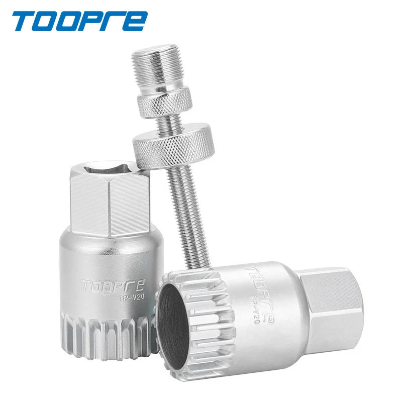 TOOPRE Bicycle Bottom Bracket Tool Mountain Bike Square Taper Crank Arm Removal Installation Wrench