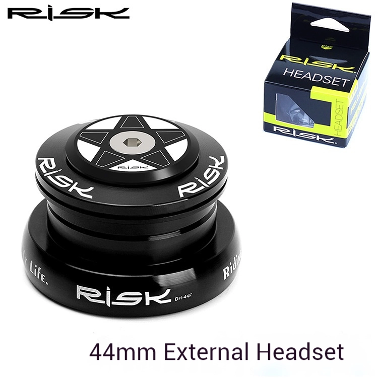 RISK44 Straight Tube Steerer Tube Headset Bearing 1.5 Steerer Tube Fork Base Conversion Adapter Press Fit
