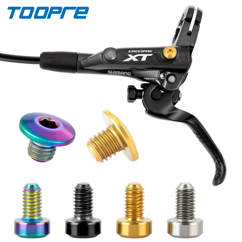 TOOPRE Bicycle Oil Disc Cylinder Cover Fixing Screws Titanium Alloy XTR Brake Disc Brake Lever Oil Filling Hole