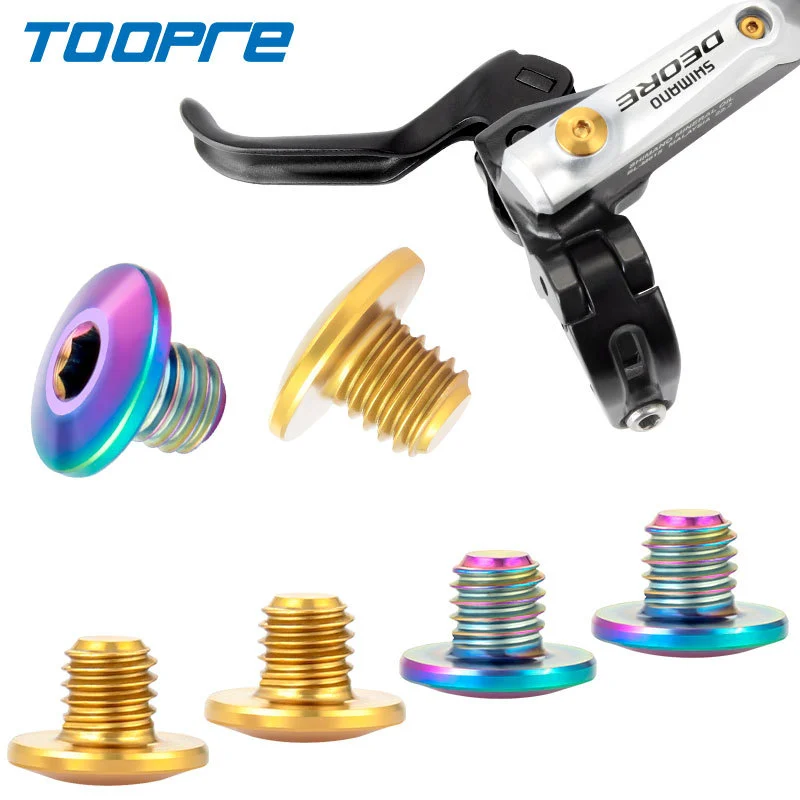 TOOPRE Bicycle Oil Disc Cylinder Cover Fixing Screws Titanium Alloy XTR Brake Disc Brake Lever Oil Filling Hole