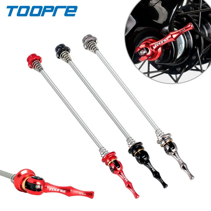 TOOPRE Bicycle Quick Release Lever Super Light Titanium Alloy Mountain Bike Quick Release Road Titanium Alloy Quick Release Lever Universal