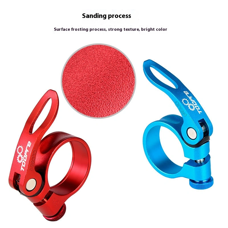 Bicycle Seatpost Clamp Quick Release Seat Tube Clamp Mountain Bike Seatpost Clamp Quick Release Ring Universal Saddle Clamp