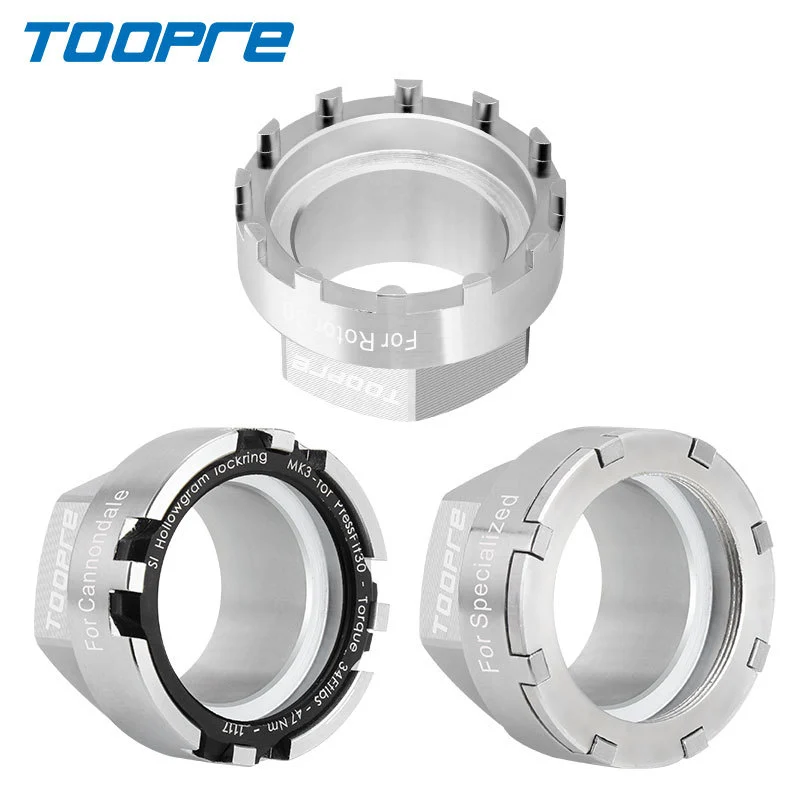 TOOPRE Mountain Bike Spider Lockring Removal Tool for ROTOR Crankset Installation