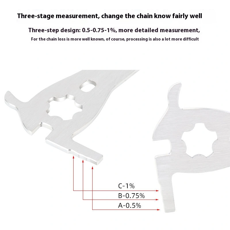 TOOPRE Mountain Bike Chain Measuring Tool Wear Gauge Chain Wear Indicator Tool