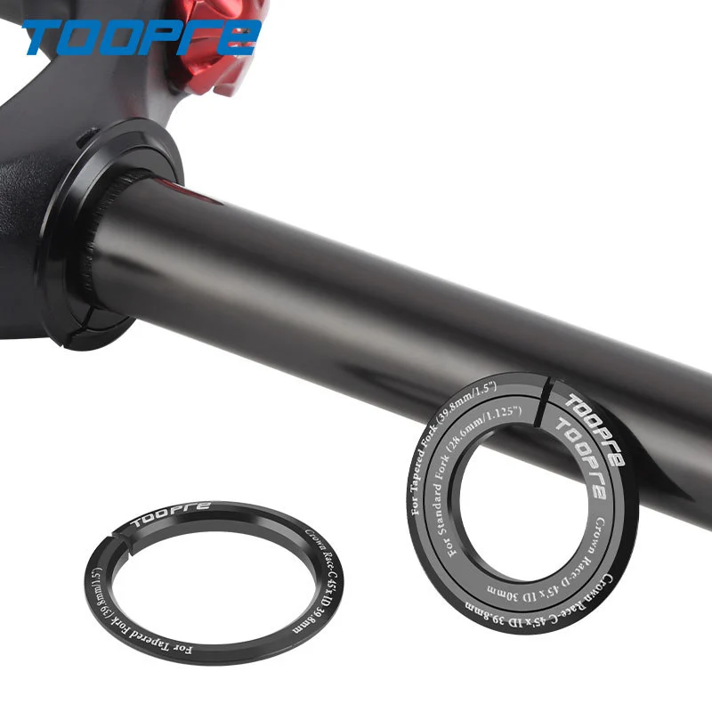 TOOPRE Bottom Bracket Converter Base for External Cup Sets Straight to Tapered Tube Adapter 28.6mm to 1.5 Front Fork
